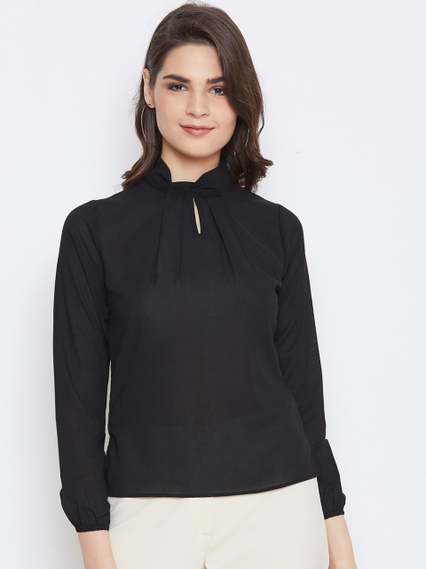 

Imfashini Women Black Solid Top