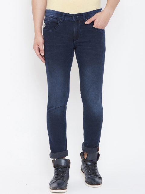 

American Archer Men Blue Skinny Fit Low-Rise Clean Look Stretchable Jeans