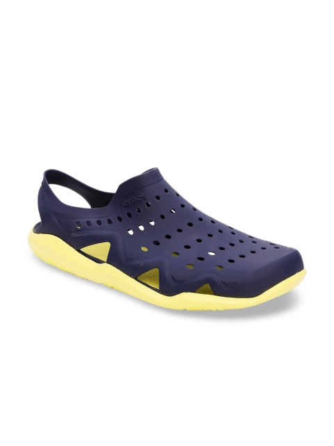 

Crocs Swiftwater Men Navy Blue Solid Clogs