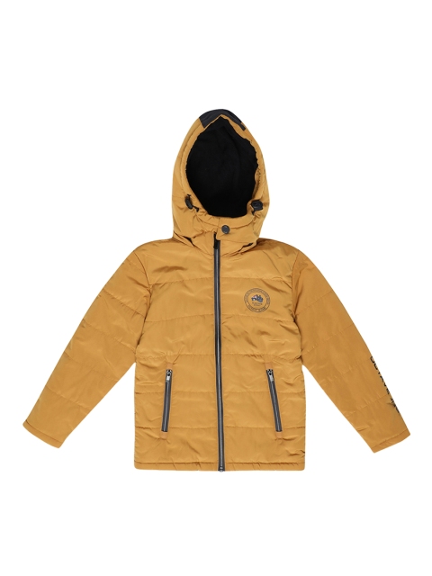 

Octave Boys Mustard Yellow Solid Puffer Jacket