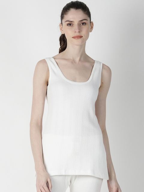 

Dollar Ultra Women White Striped Thermal Top