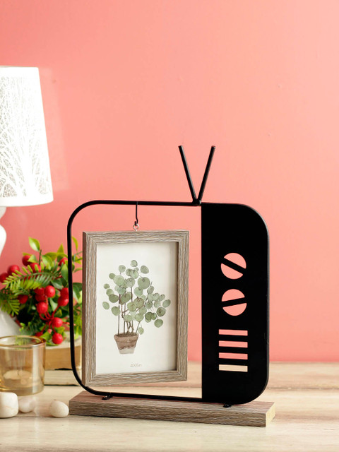 

House Of Accessories Brown & Black Table-Top Photo Frame