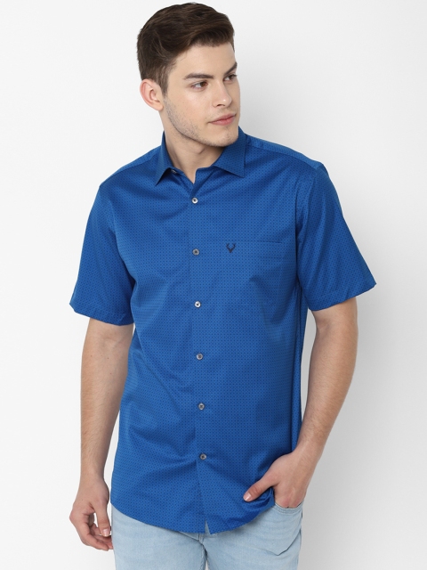 

Allen Solly Men Blue Slim Fit Printed Casual Shirt