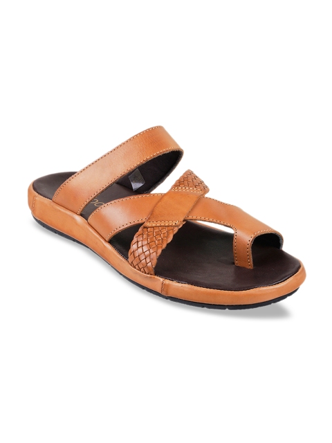 

Metro Men Tan Brown Comfort Sandals