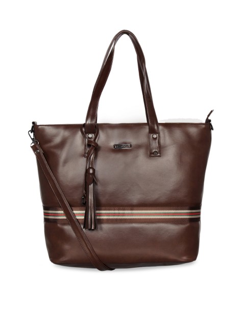 

ESBEDA Brown Striped Shoulder Bag
