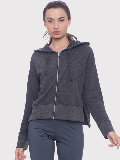 

Slumber Jill Women Grey Solid Lightweight Sporty Jacket