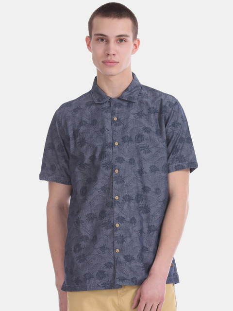 

Cherokee Men Blue Regular Fit Printed Casual Shirt