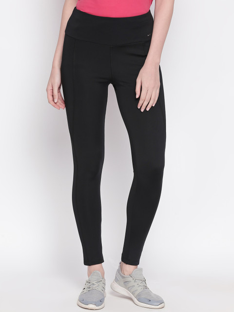 

Ajile by Pantaloons Women Black Solid Skinny-Fit Tights