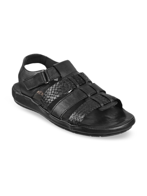 

Metro Men Black Comfort Sandals