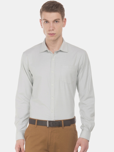 

Excalibur Men Grey Regular Fit Solid Formal Shirt