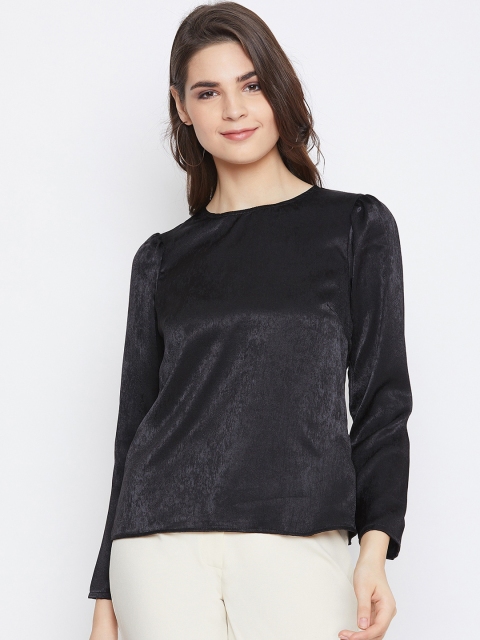 

Imfashini Women Black Solid Top
