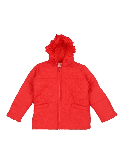 

Pantaloons Junior Girls Red Solid Puffer Jacket