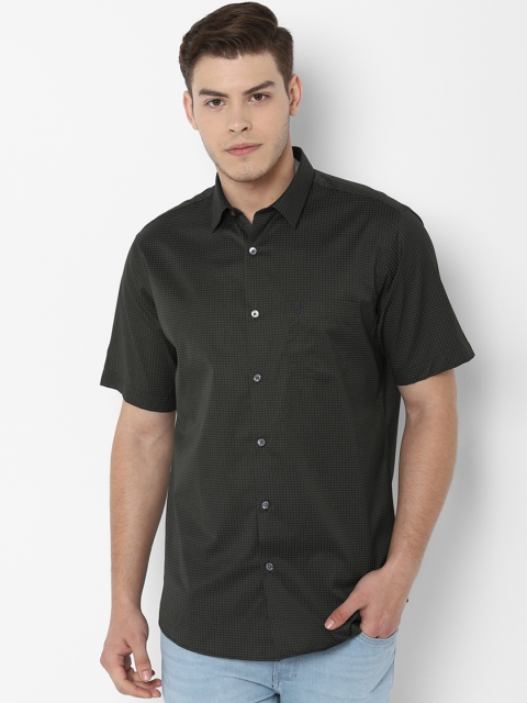 

Allen Solly Men Olive Green Slim Fit Printed Casual Shirt