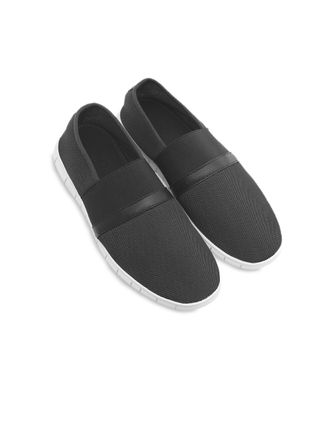 

ROSSO BRUNELLO Men Black Solid Leather Formal Loafers
