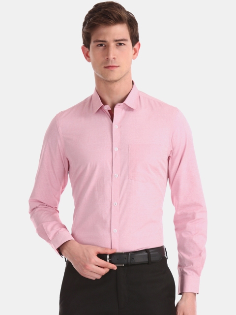 

Excalibur Men Pink Slim Fit Solid Formal Shirt