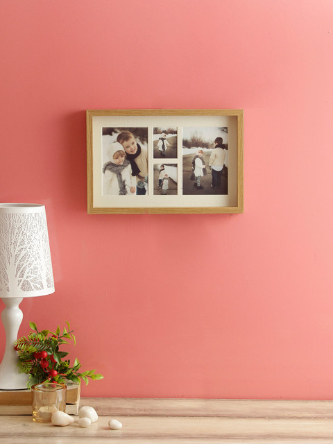 

House Of Accessories White & Brown Wall Hanging Photo Frame