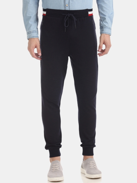 

Colt Men Blue Solid Straight-Fit Joggers
