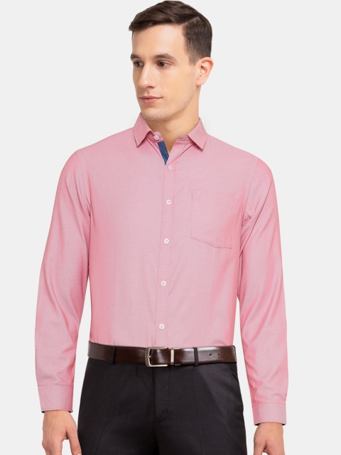 

Excalibur Men Red Regular Fit Checked Semiformal Shirt