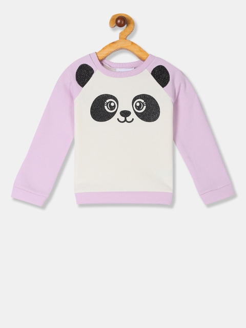 

The Childrens Place Girls White Printed Sweatshirt