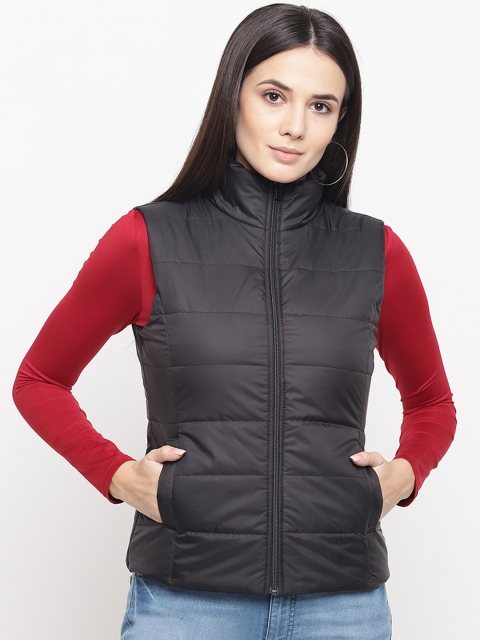 

Aeropostale Women Black Solid Puffer Jacket