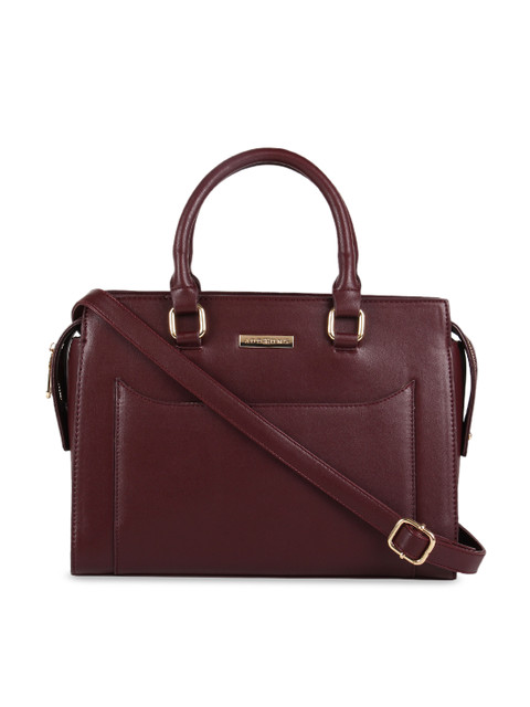 

Addons Burgundy Solid Handheld Bag