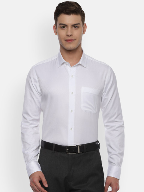 

Van Heusen Men White Slim Fit Solid Formal Shirt