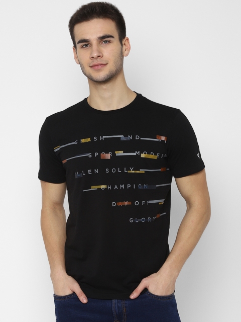 

Allen Solly Sport Men Black Printed Round Neck T-shirt
