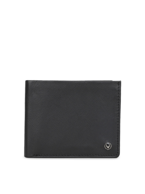 

Allen Solly Men Black Solid Two Fold Wallet