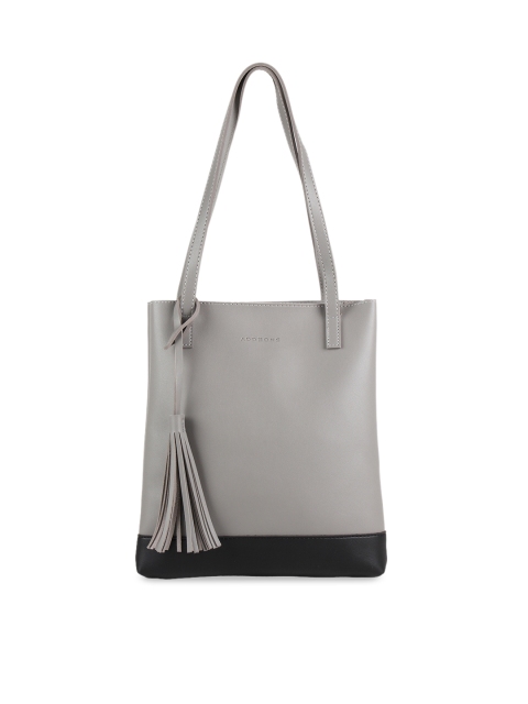

Addons Grey & Black Colourblocked Shoulder Bag