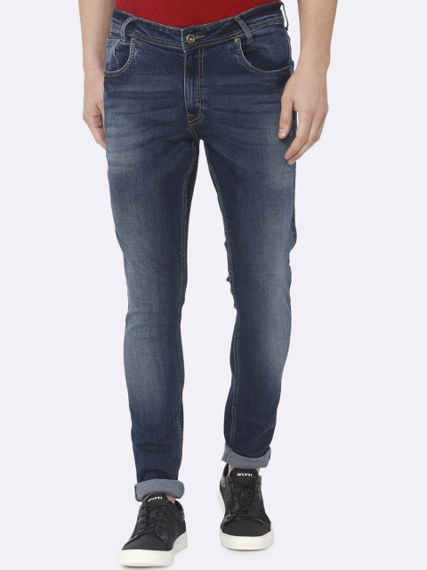 

Mufti Men Blue Skinny Fit Mid-Rise Clean Look Stretchable Jeans