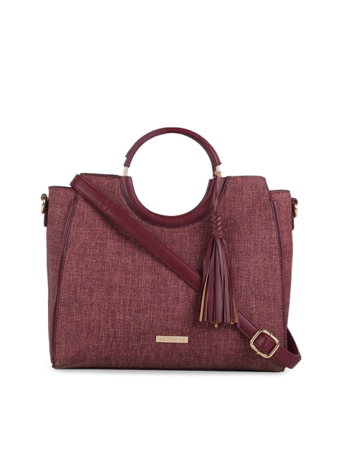 

Addons Burgundy Solid Handheld Bag