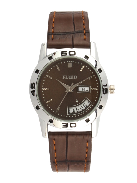

FLUID Women Brown & Silver-Toned Analogue Watch FL-779L-BR01