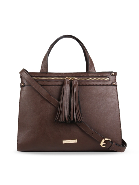 

Addons Coffee Brown Solid Handheld Bag