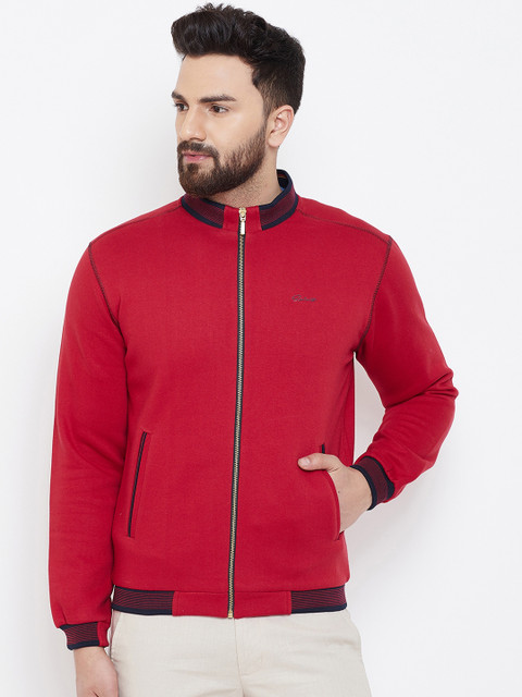 

Spirit Men Red Solid Sweatshirt