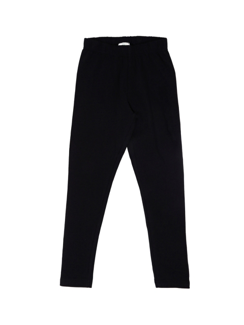 

Pantaloons Junior Girls Black Solid Skinny-Fit Cotton Leggings