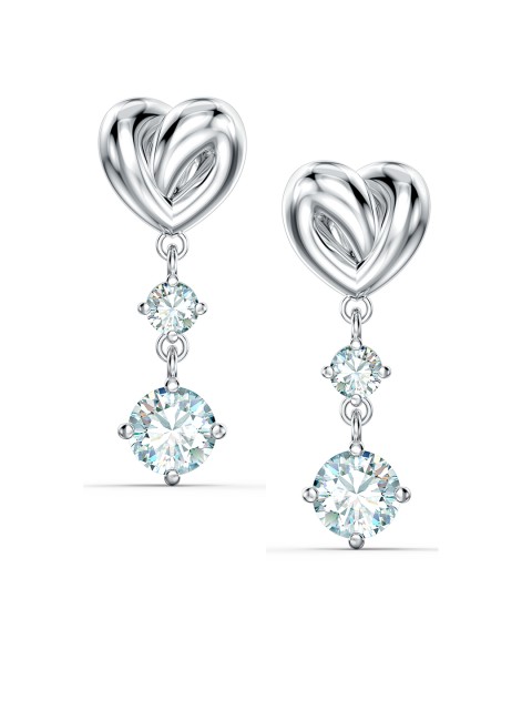 

SWAROVSKI White & Silver-Toned Contemporary Drop Earrings
