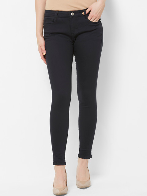 

bebe Women Black Regular Fit Mid-Rise Clean Look Stretchable Jeans