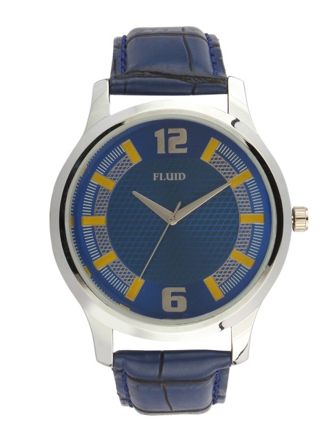 

FLUID Men Blue Leather Analogue Watch FL-771G-BL01