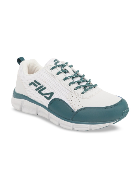 

FILA Women White & Teal Green Synthetic UPTON W Running Shoes 11007516