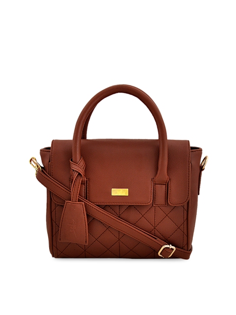 

yelloe Brown Solid Handheld Bag