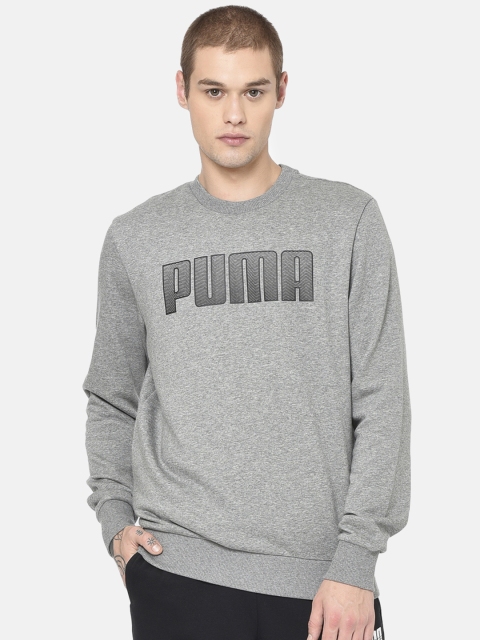 

Puma Men Grey Printed KA Crew FL Sweatshirt