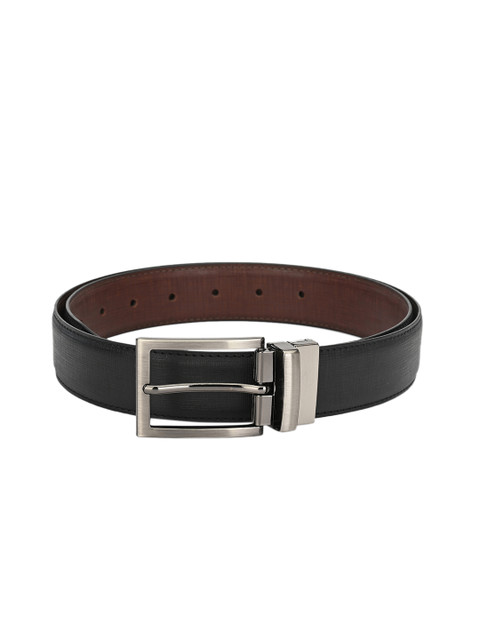 

Calvadoss Men Black Textured Belt