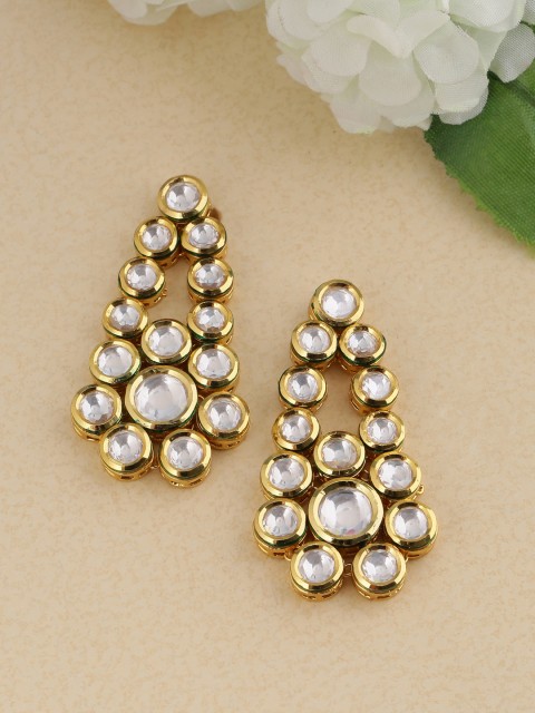 

Tistabene Gold-Plated Contemporary Drop Earrings