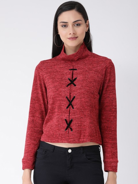 

Latin Quarters Women Red Printed Top