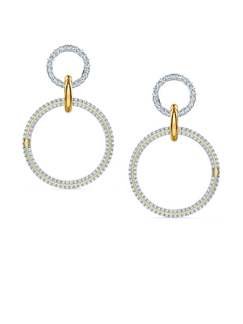 

SWAROVSKI White Circular Drop Earrings