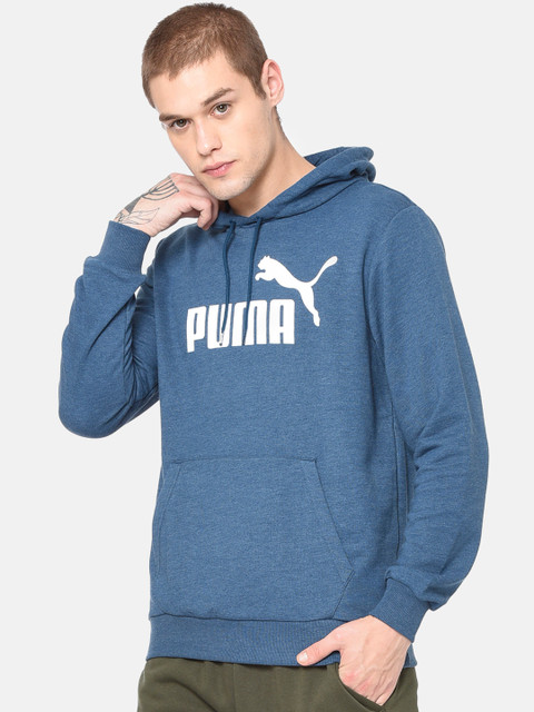 

Puma Men Blue Printed ESS+ Hoody TR Gibraltar Sweatshirt