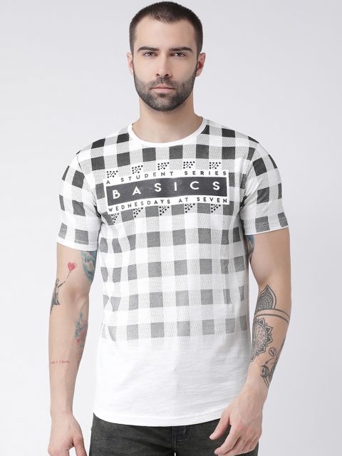 

Rex Straut Jeans Men White Printed Round Neck T-shirt