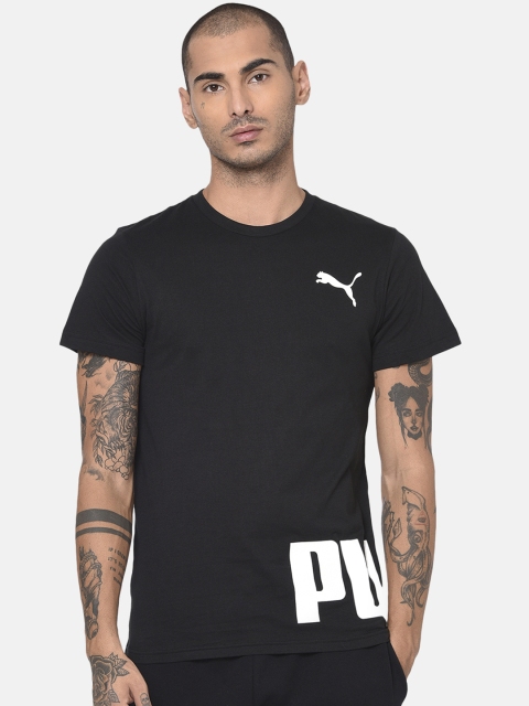 

Puma Men Black Printed Round Neck Sized Up Shift T-shirt