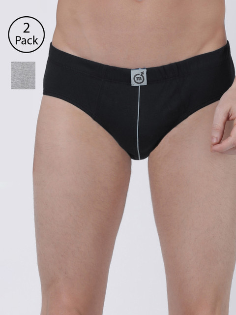 

Macroman M-Series Men Pack of 4 Assorted Pure Cotton Basic Briefs