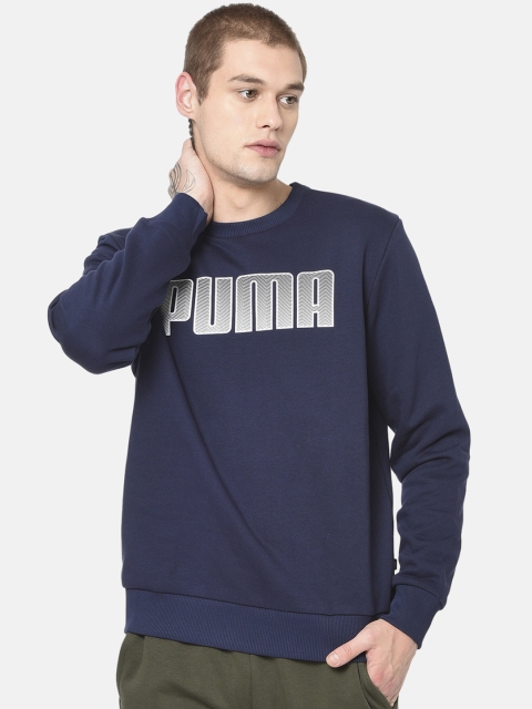 

Puma Men Navy Blue Printed KA Crew FL Sweatshirt